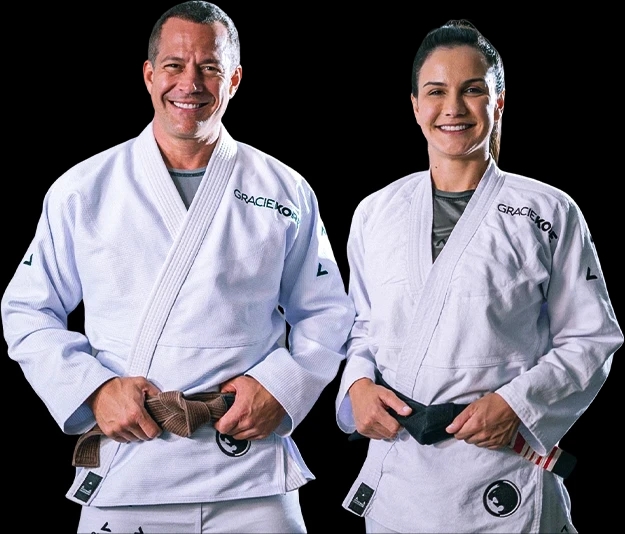 Kyra Gracie e Malvino Salvador