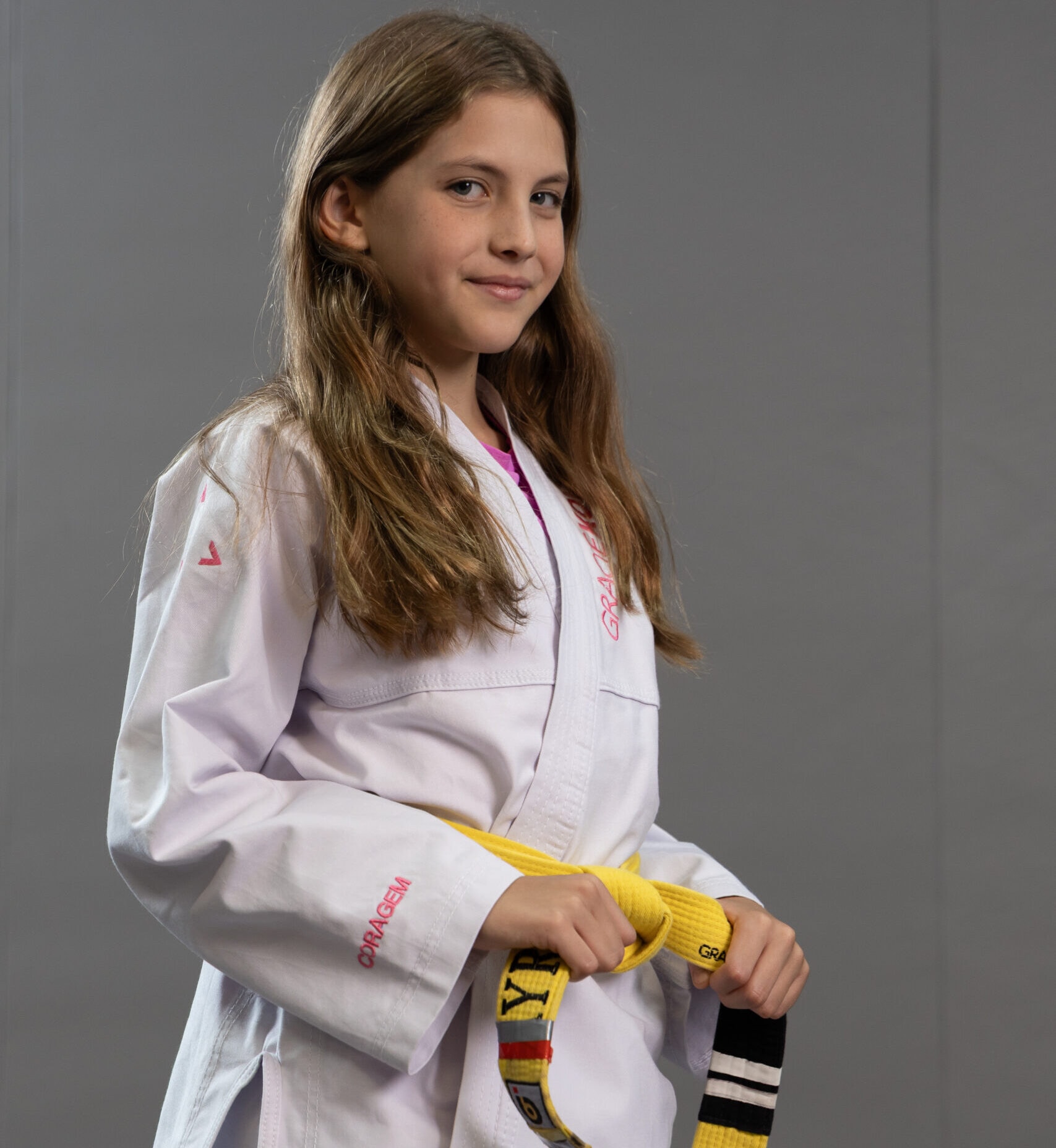 Criança no tatame Gracie Kore