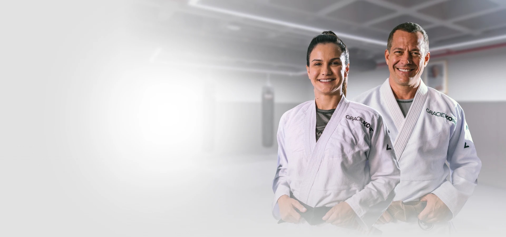 Kyra Gracie e Malvino Salvador na Gracie Kore
